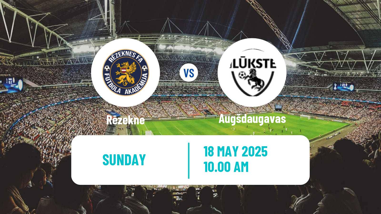 Soccer Latvian 1 Liga Rēzekne - Augšdaugavas