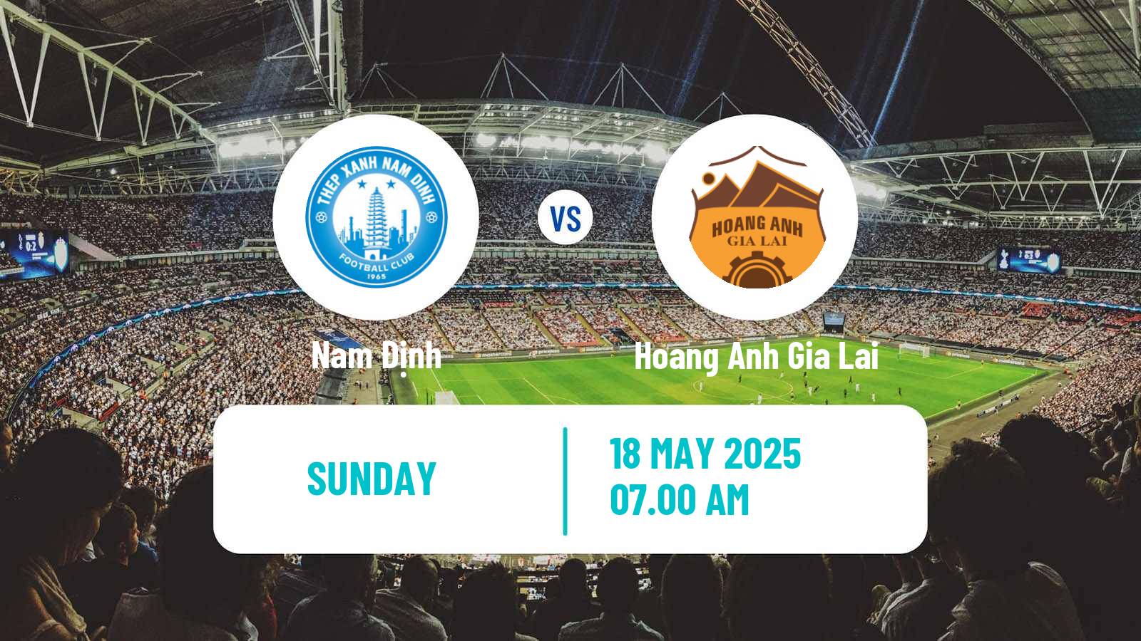 Football Vietnamese V League 1 Nam Định - Hoang Anh Gia Lai