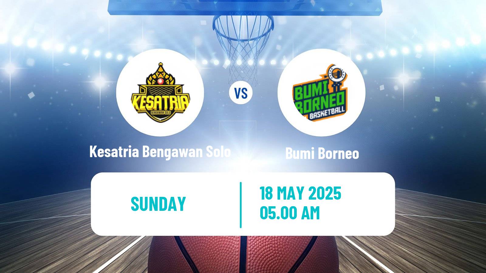Basketball Indonesian IBL Kesatria Bengawan Solo - Bumi Borneo