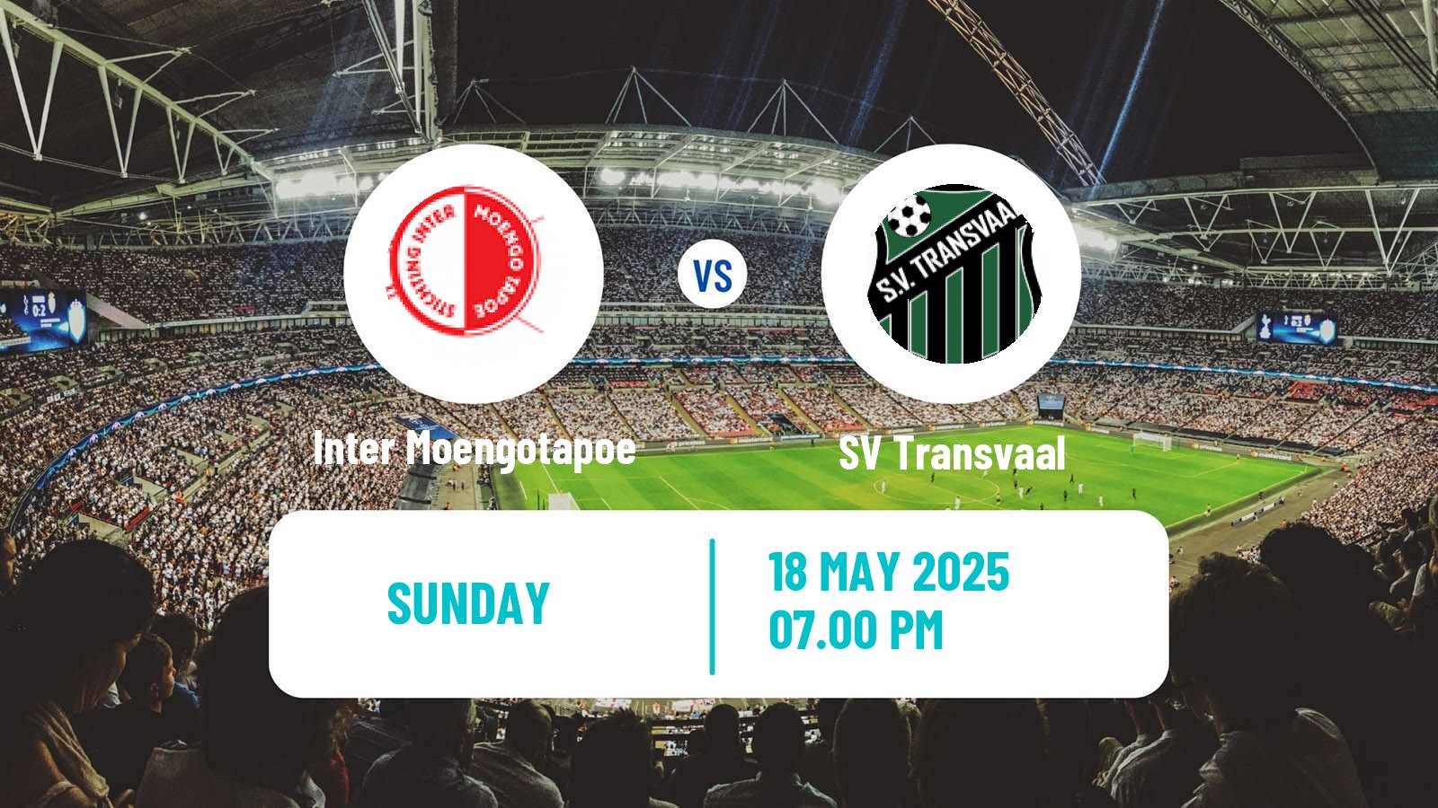 Football Suriname Major League Inter Moengotapoe - Transvaal