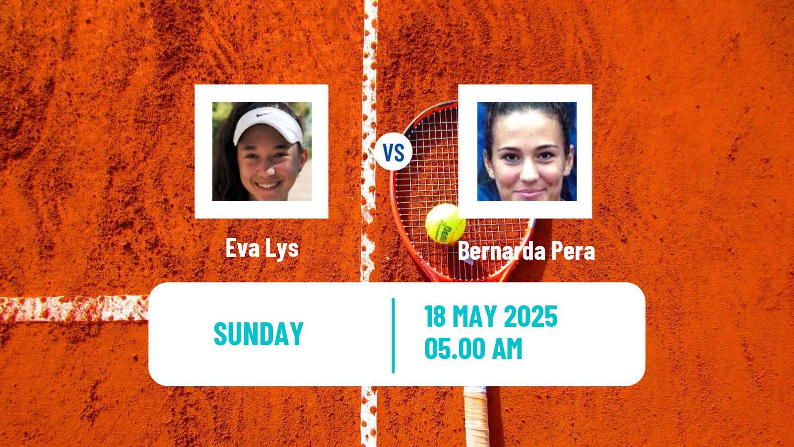 Tennis WTA Strasbourg Eva Lys - Bernarda Pera
