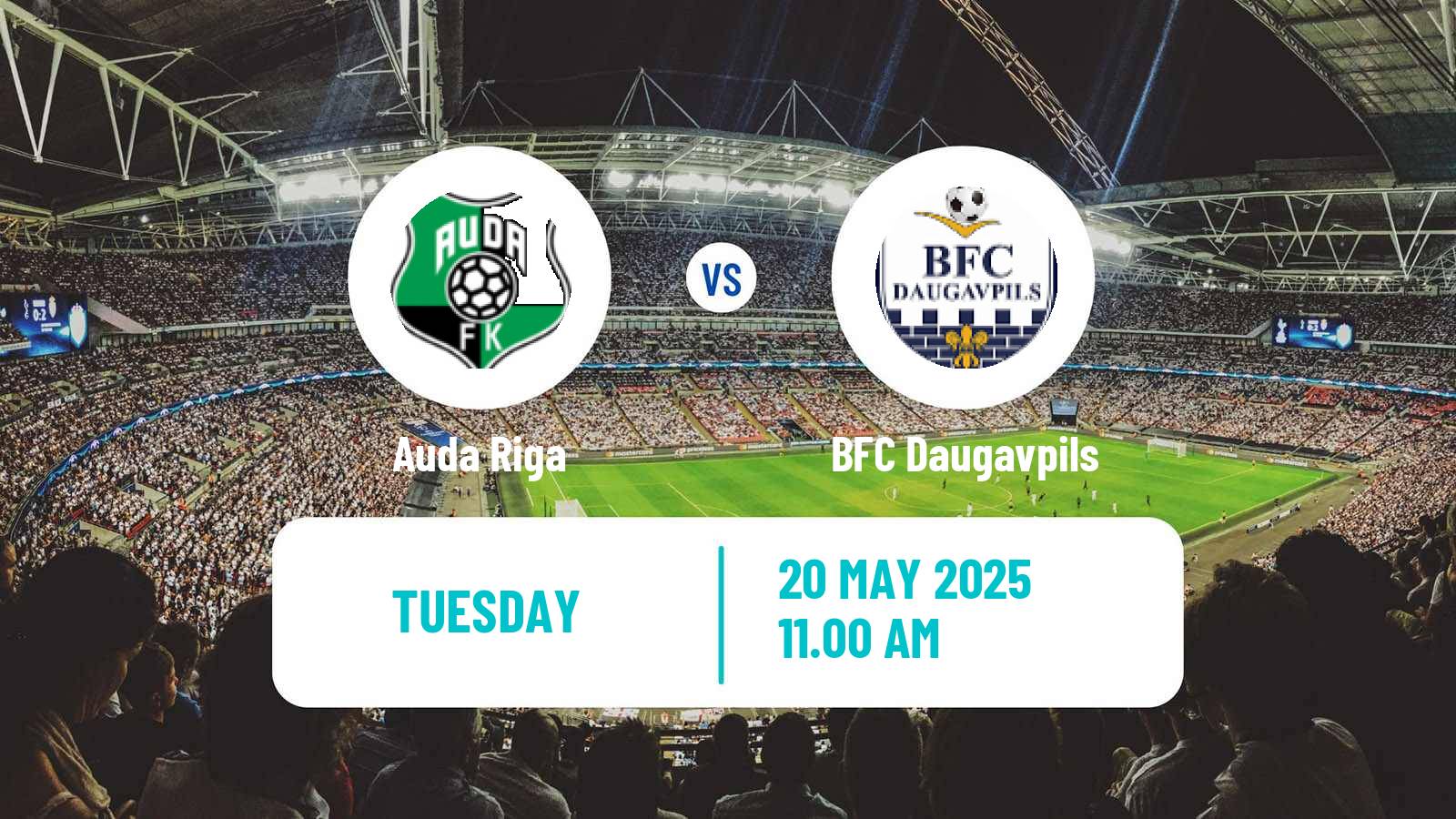 Soccer Latvian Virsliga Auda Riga - BFC Daugavpils