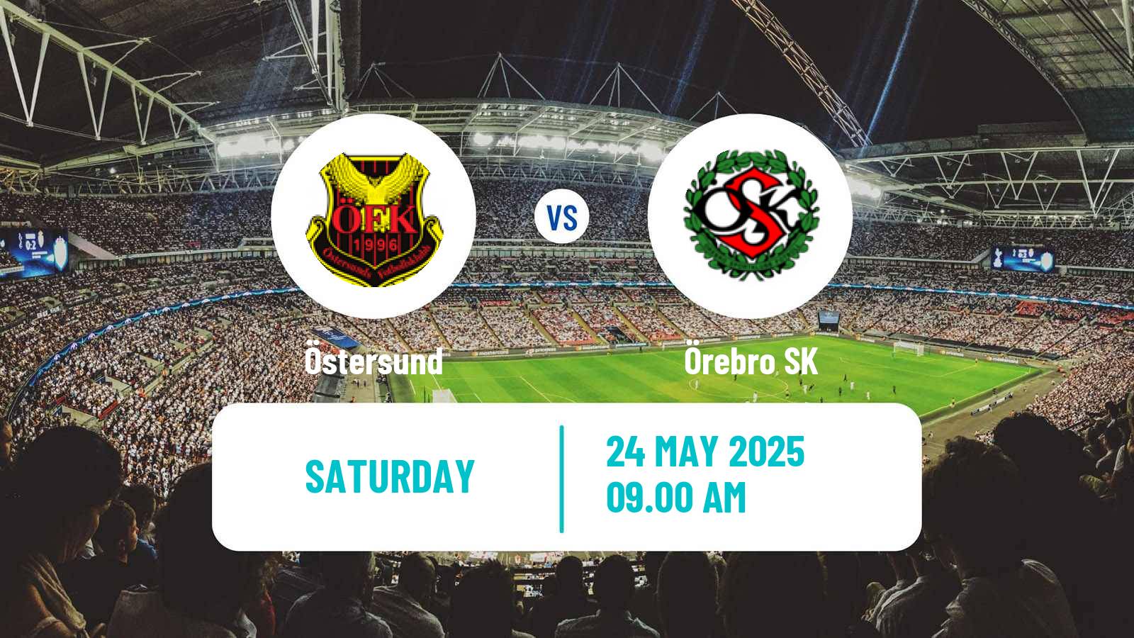Soccer Swedish Superettan Östersund - Örebro