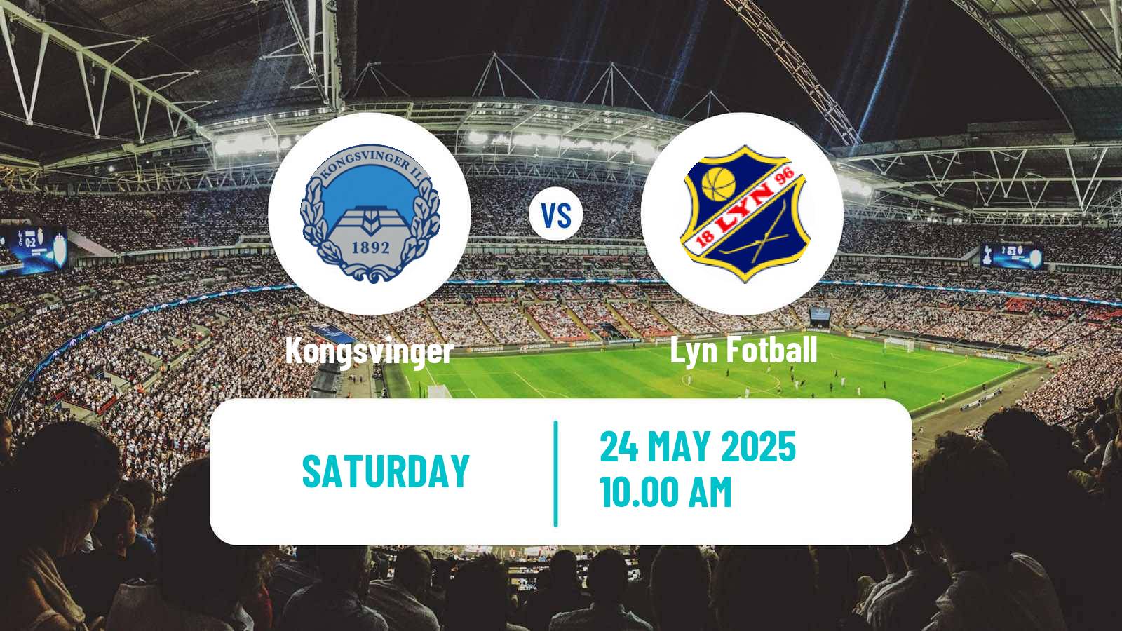 Soccer Norwegian Adeccoligaen Kongsvinger - Lyn