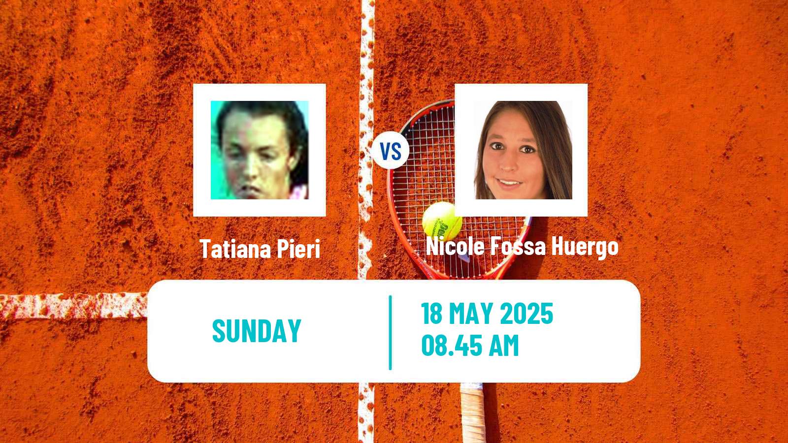 Tennis WTA Rabat Tatiana Pieri - Nicole Fossa Huergo