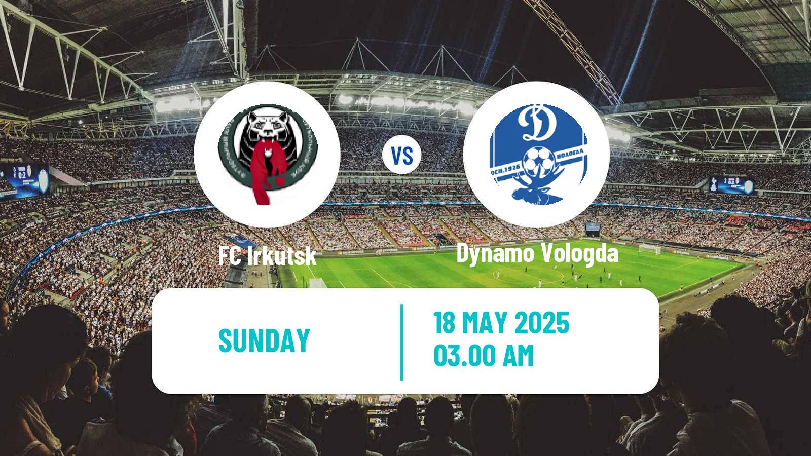 Football FNL 2 Division B Group 2 Irkutsk - Dynamo Vologda
