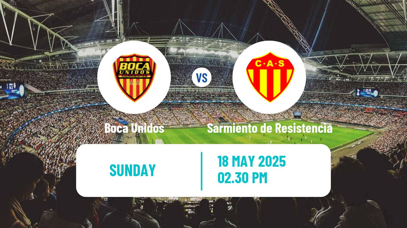 Soccer Argentinian Torneo Federal Boca Unidos - Sarmiento de Resistencia