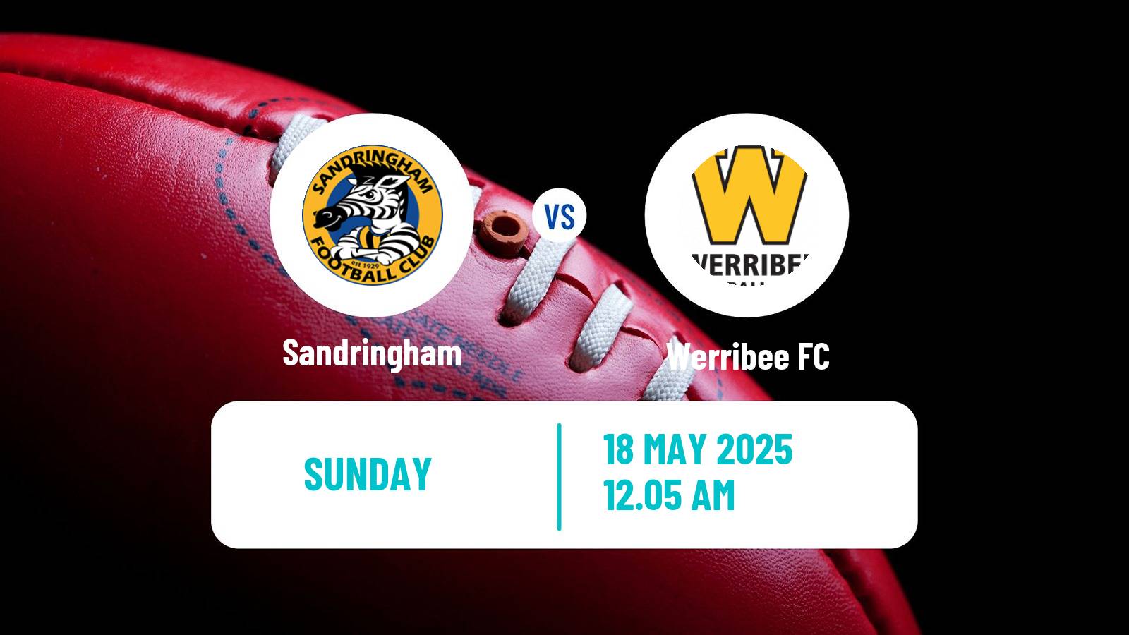 Aussie rules VFL Sandringham - Werribee