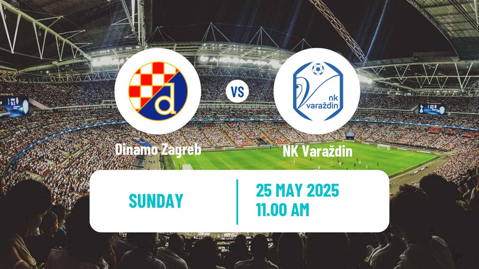 Soccer Croatian HNL Dinamo Zagreb - Varaždin