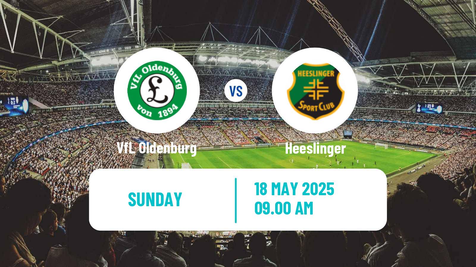Soccer German Oberliga Niedersachsen VfL Oldenburg - Heeslinger