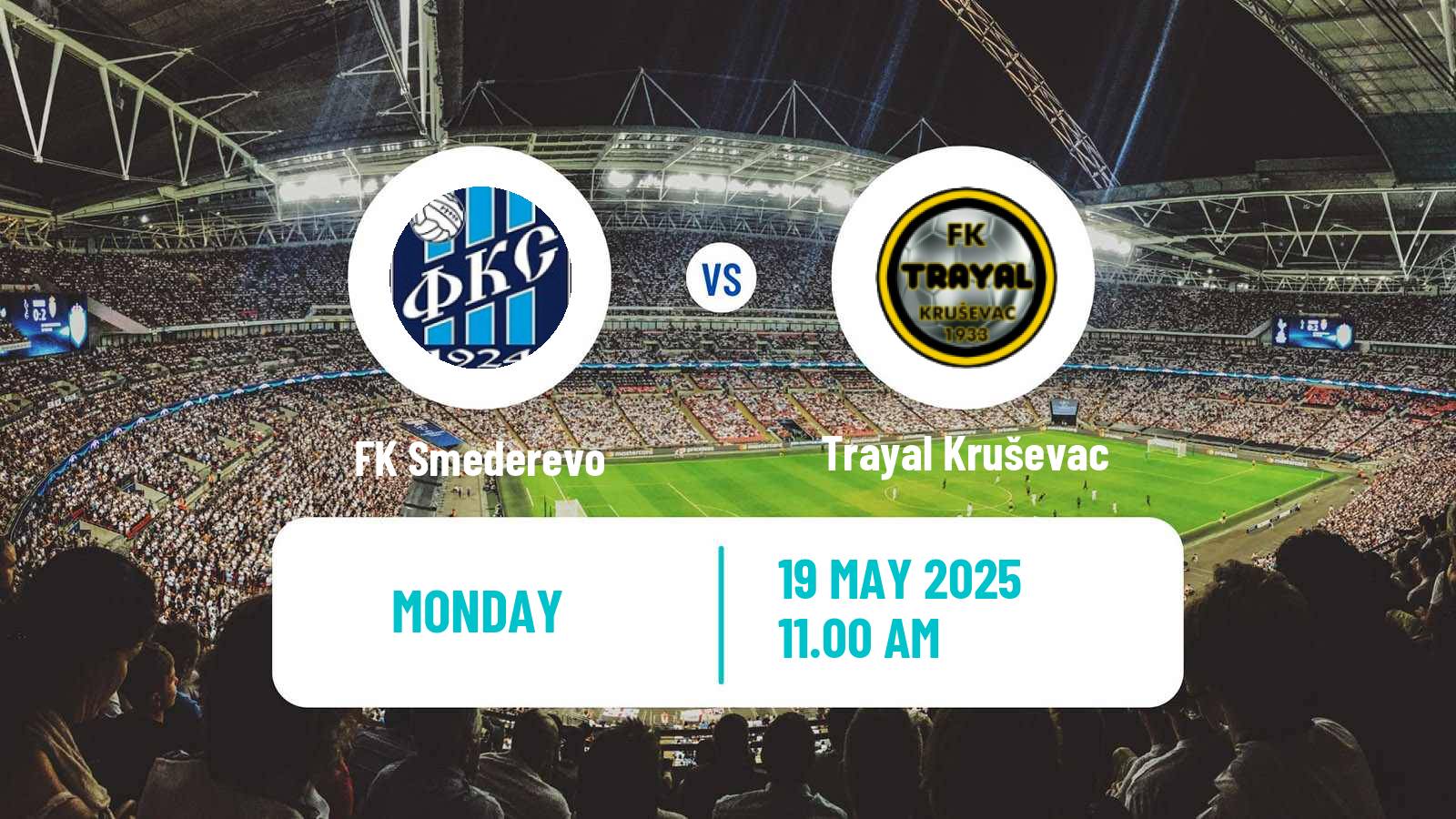 Soccer Serbian Prva Liga Smederevo - Trayal Kruševac