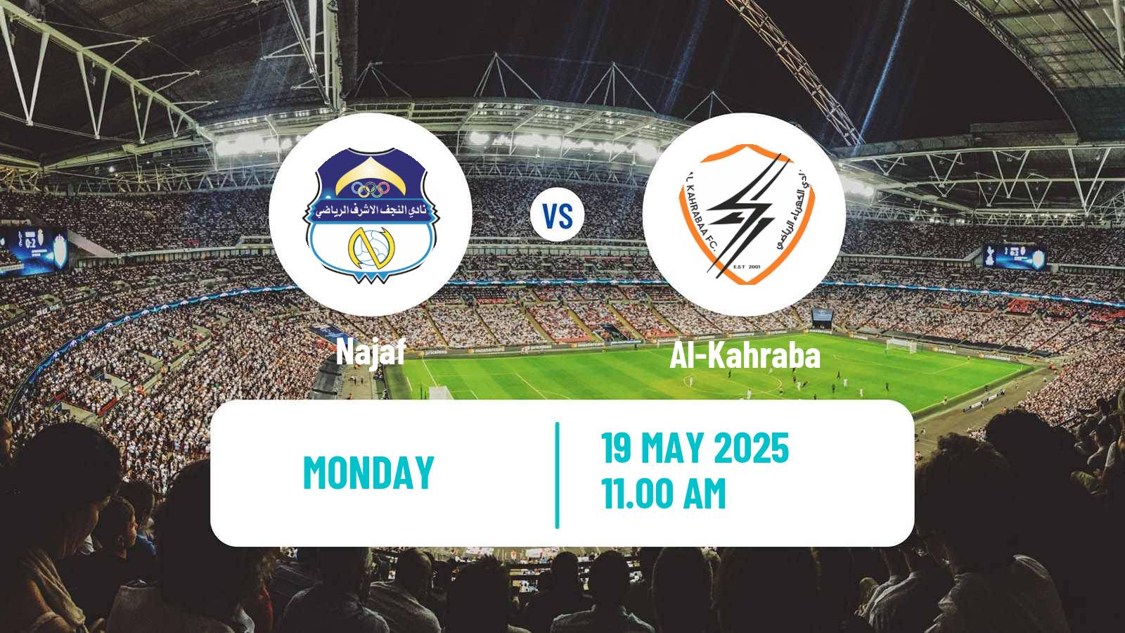 Soccer Iraqi Premier League Najaf - Al-Kahraba
