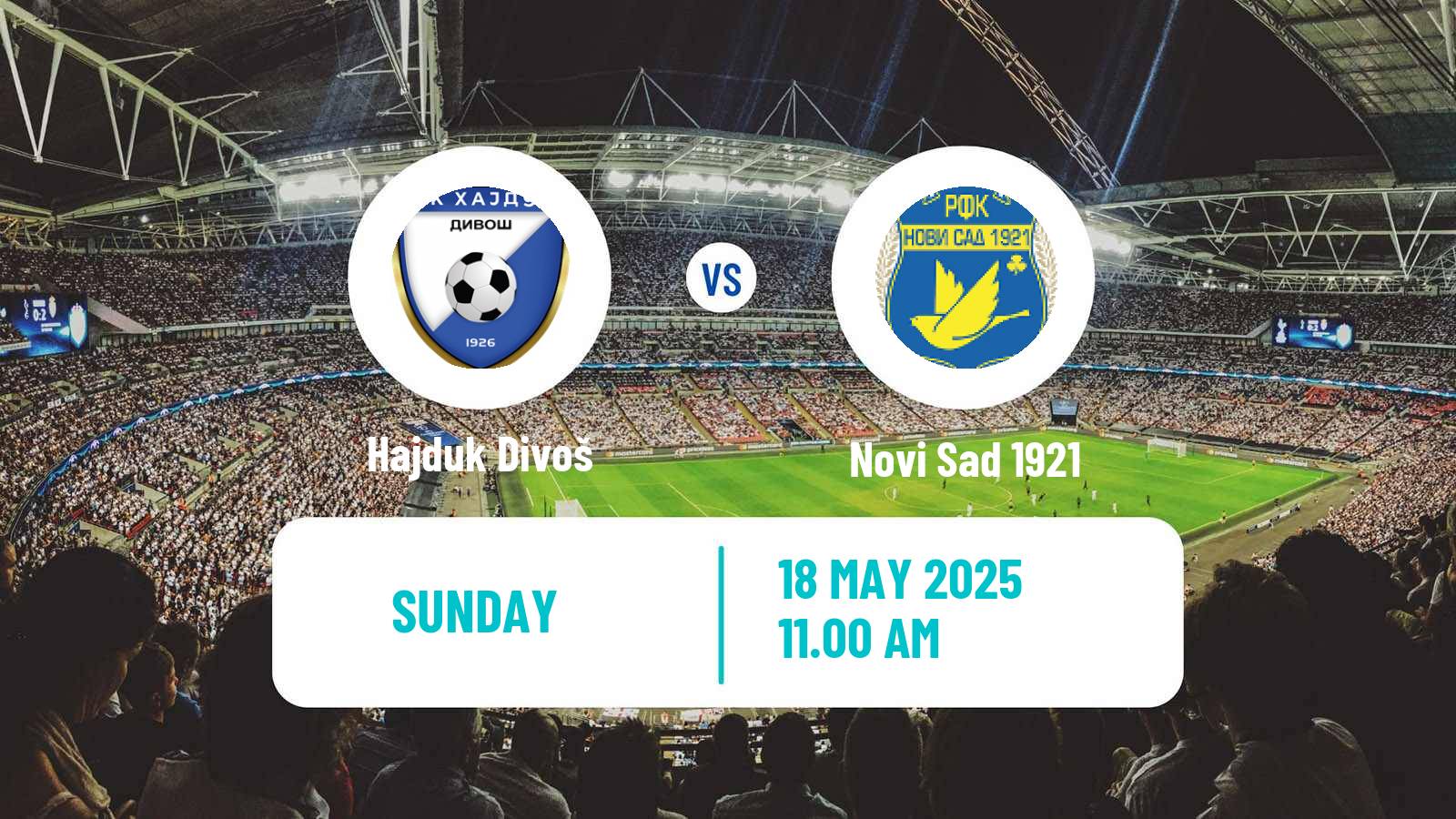 Football Serbian Srpska Liga - Vojvodina Hajduk Divoš - Novi Sad 1921