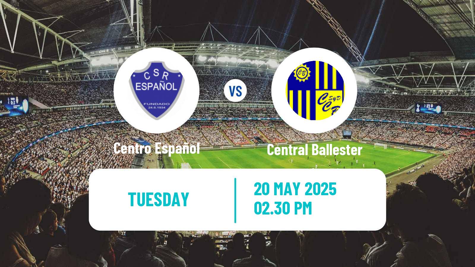 Soccer Argentinian Primera C Centro Español - Central Ballester