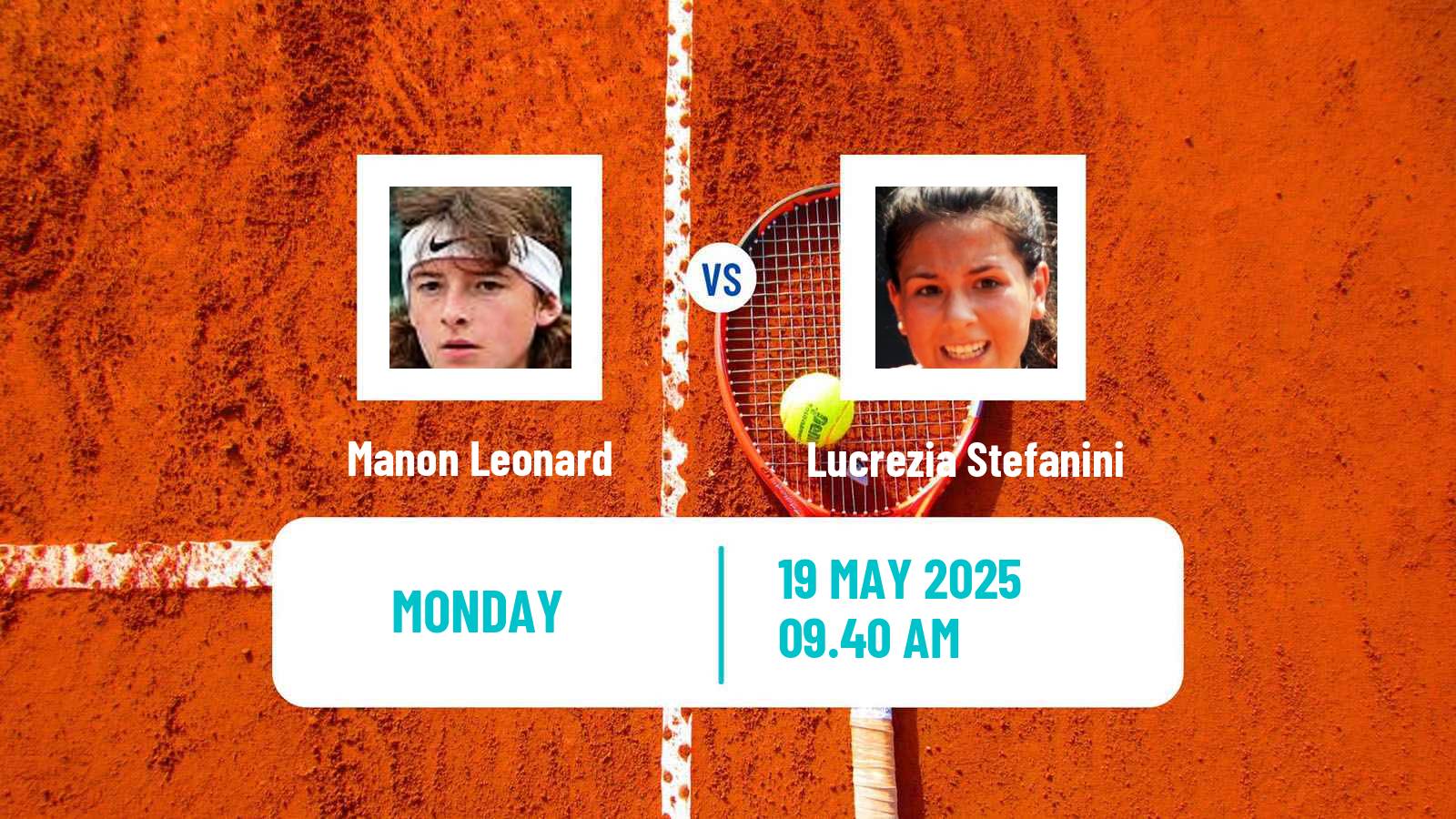 Tennis WTA Roland Garros Manon Leonard - Lucrezia Stefanini