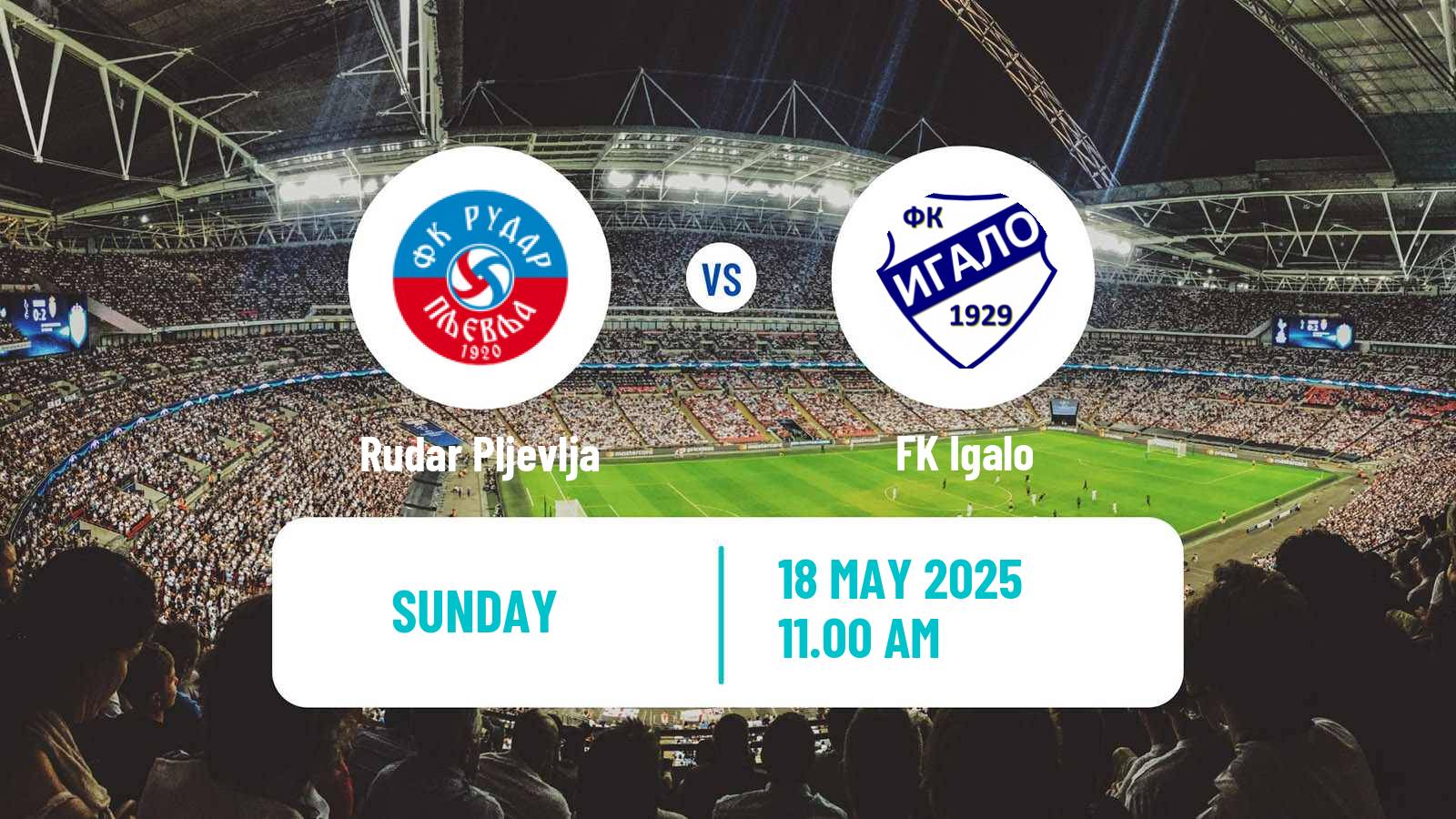 Soccer Montenegrin Druga Liga Rudar Pljevlja - Igalo