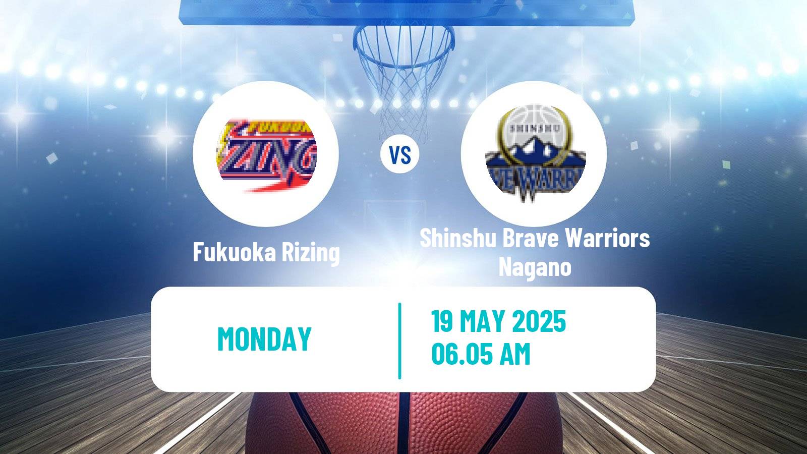 Basketball Japan B2 League Basketball Fukuoka Rizing - Shinshu Brave Warriors Nagano