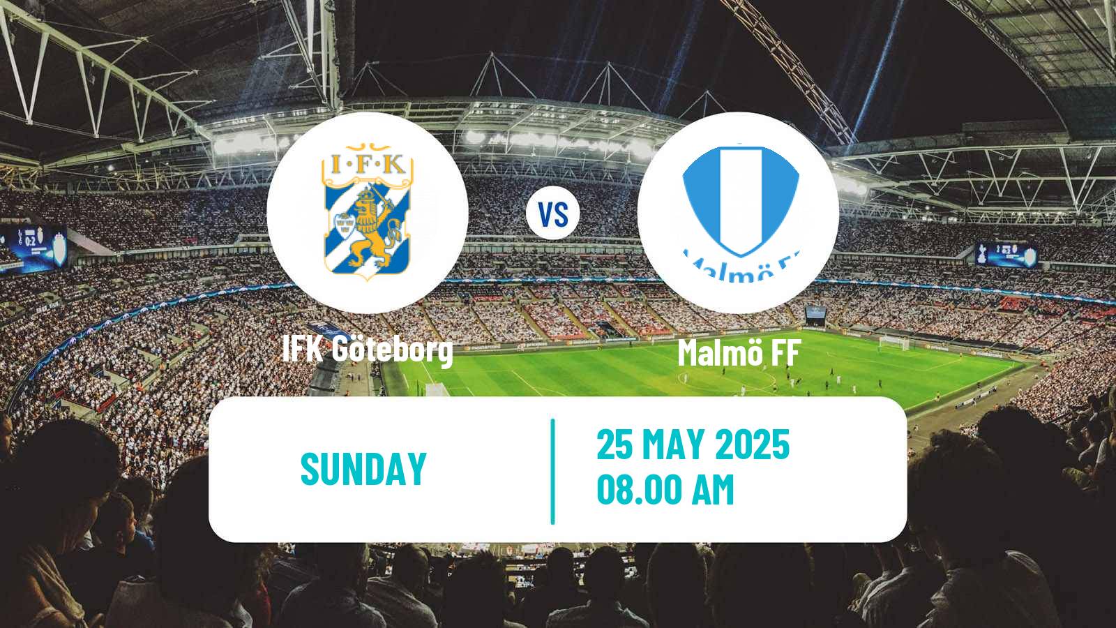 Soccer Swedish Allsvenskan IFK Göteborg - Malmö