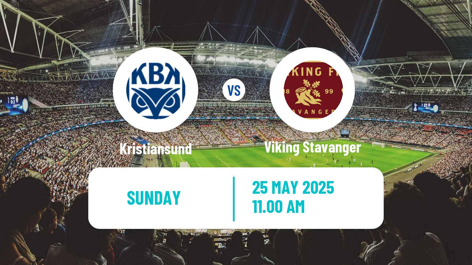 Soccer Norwegian Eliteserien Kristiansund - Viking Stavanger