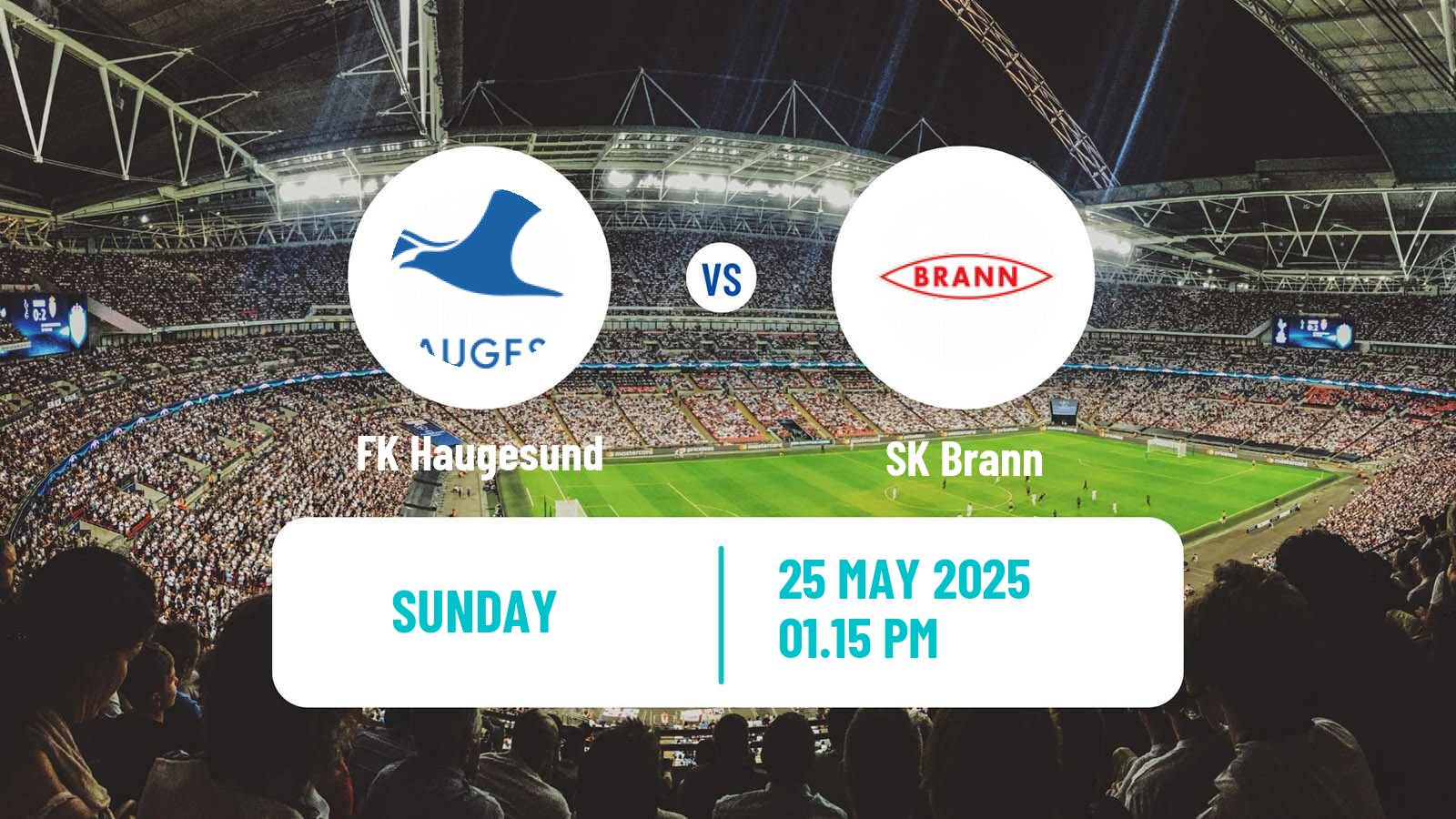 Soccer Norwegian Eliteserien Haugesund - Brann