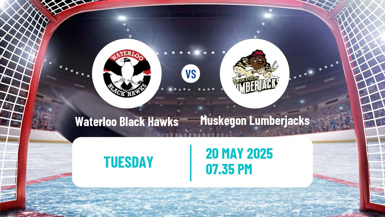 Hockey USHL Waterloo Black Hawks - Muskegon Lumberjacks