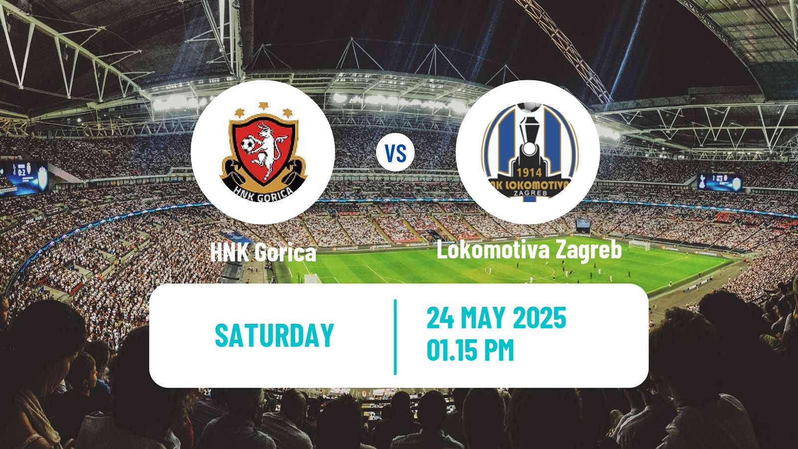 Soccer Croatian HNL Gorica - Lokomotiva Zagreb