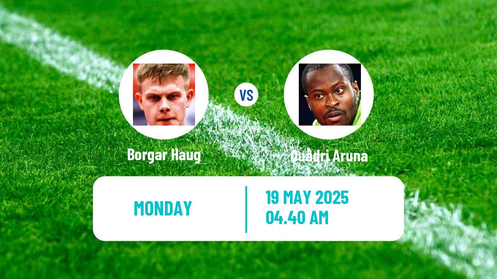 Table tennis World Championships Men Borgar Haug - Quadri Aruna