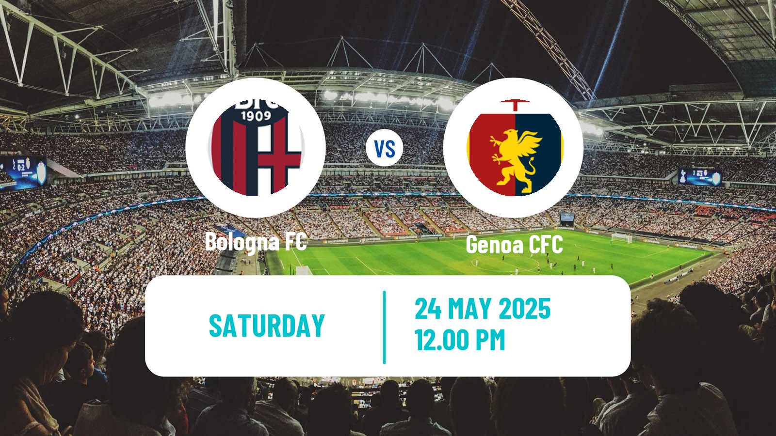 Soccer Italian Serie A Bologna - Genoa
