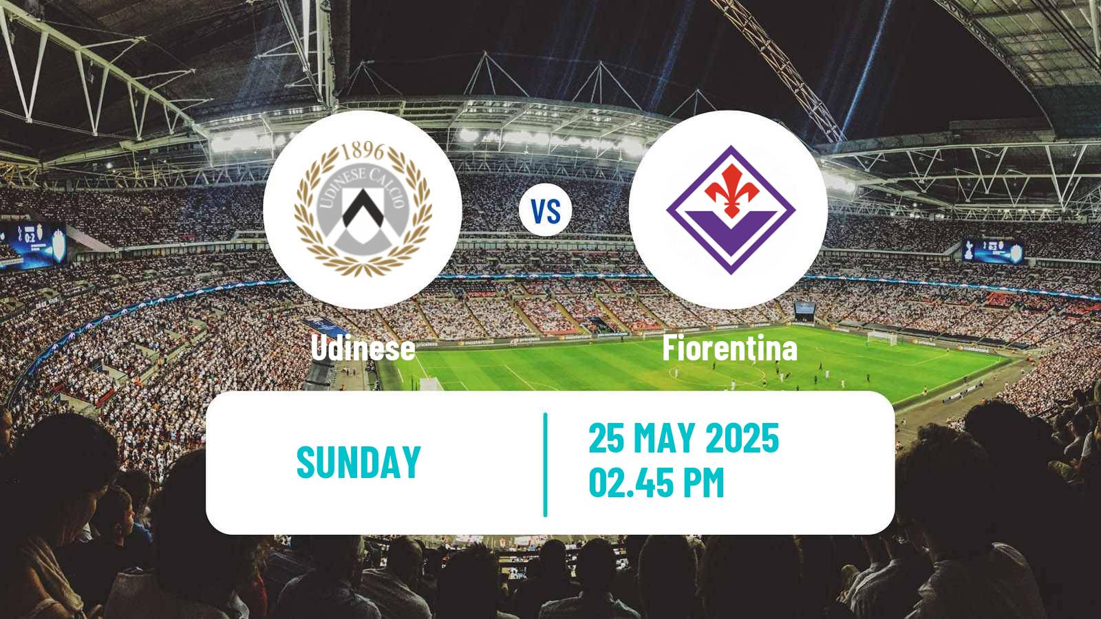 Football Italian Serie A Udinese - Fiorentina