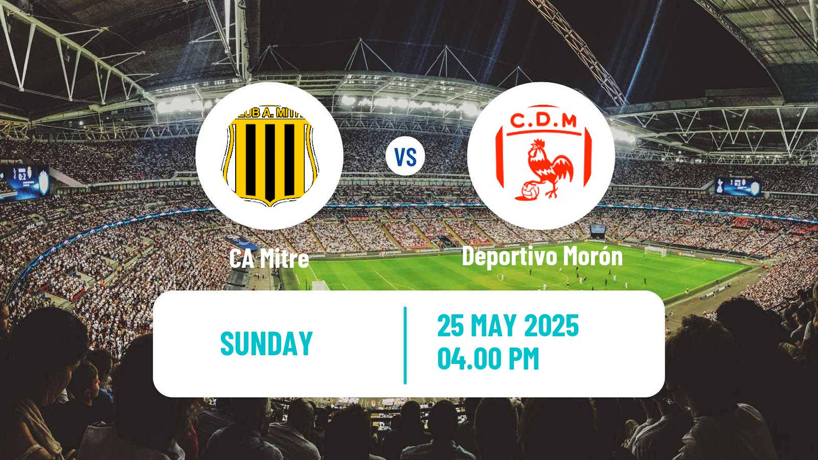 Football Argentinian Primera Nacional Mitre - Deportivo Morón