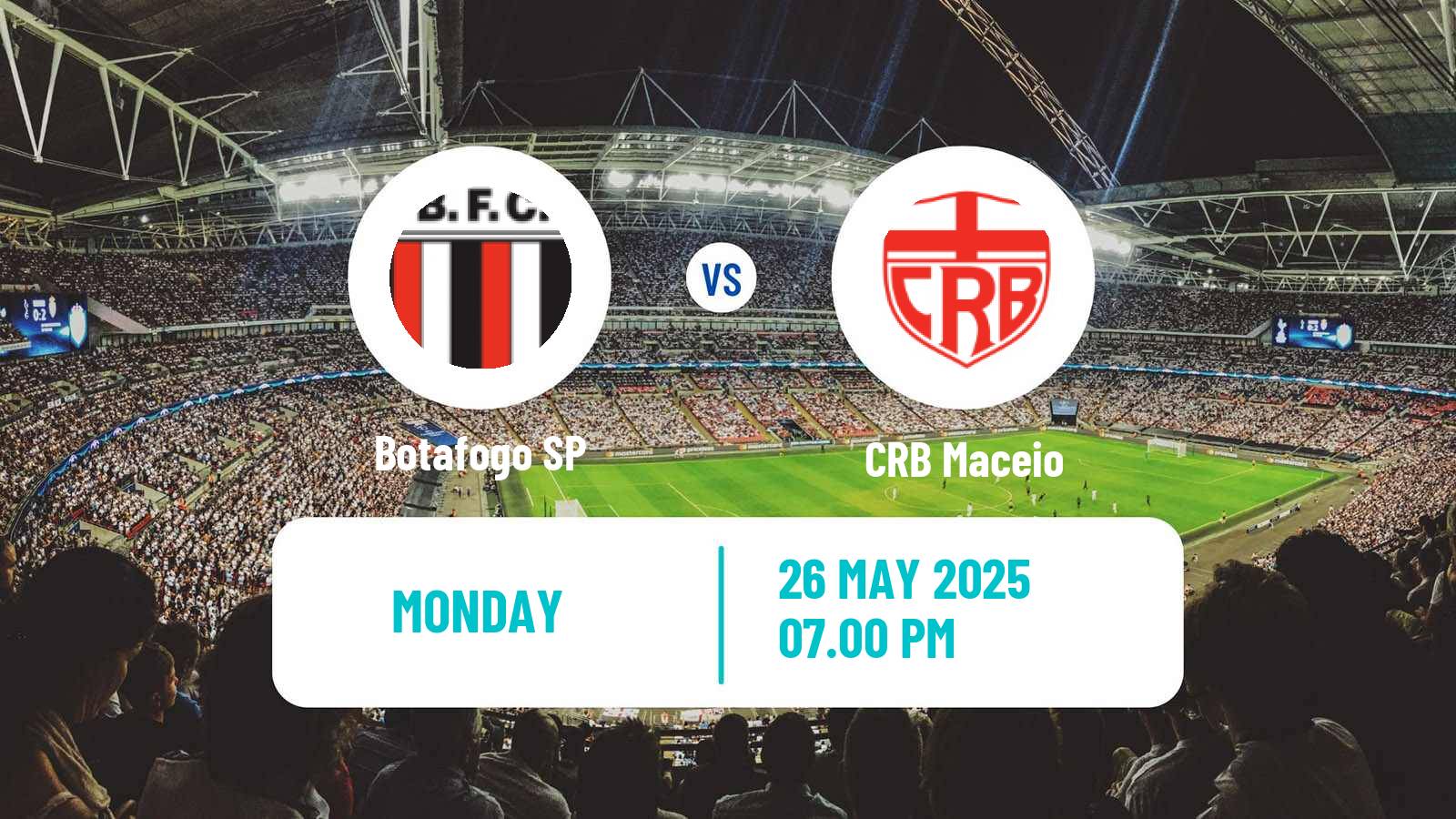 Soccer Brazilian Serie B Botafogo SP - CRB Maceio