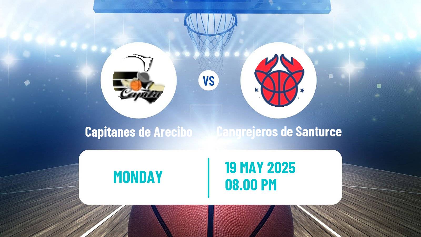 Basketball Puerto Rican BSN Capitanes de Arecibo - Cangrejeros de Santurce