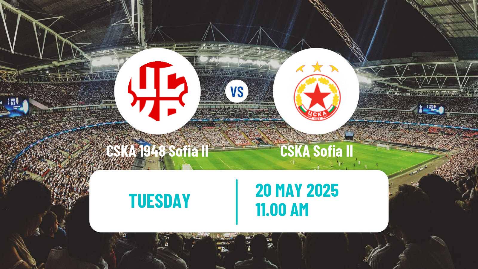 Soccer Bulgarian Vtora Liga CSKA 1948 Sofia II - CSKA Sofia II