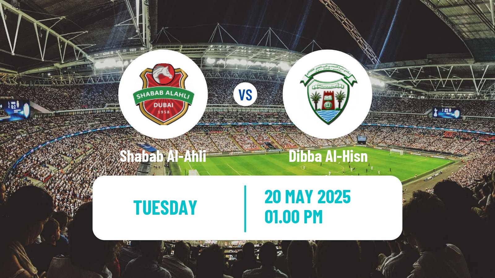 Soccer UAE Football League Shabab Al-Ahli - Dibba Al-Hisn