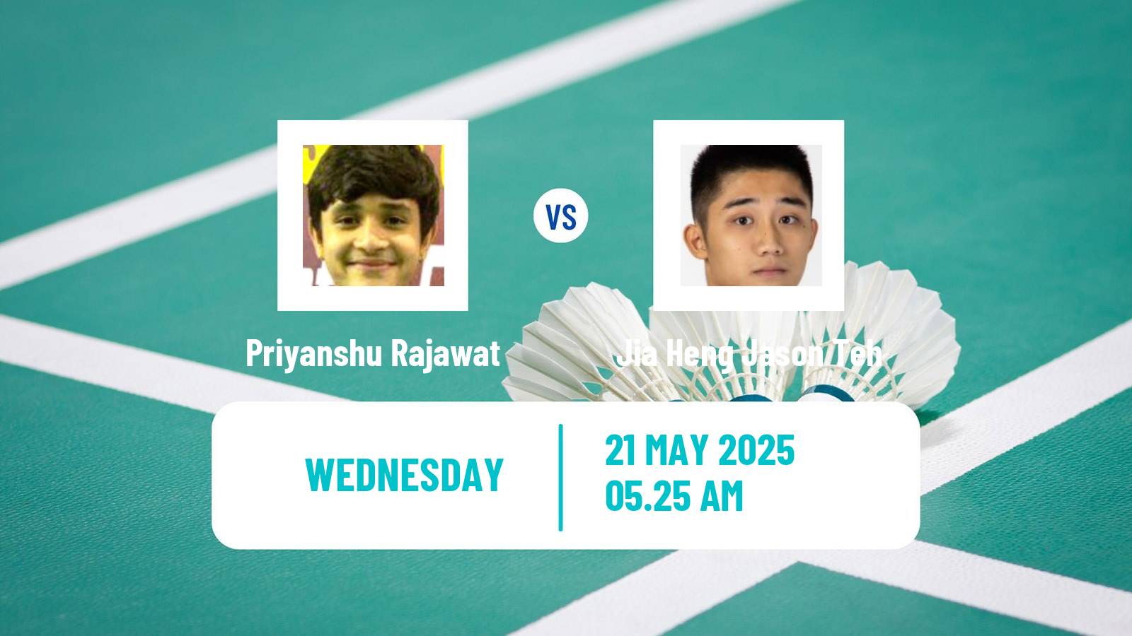 Badminton BWF World Tour Malaysia Masters Men Priyanshu Rajawat - Jia Heng Jason Teh