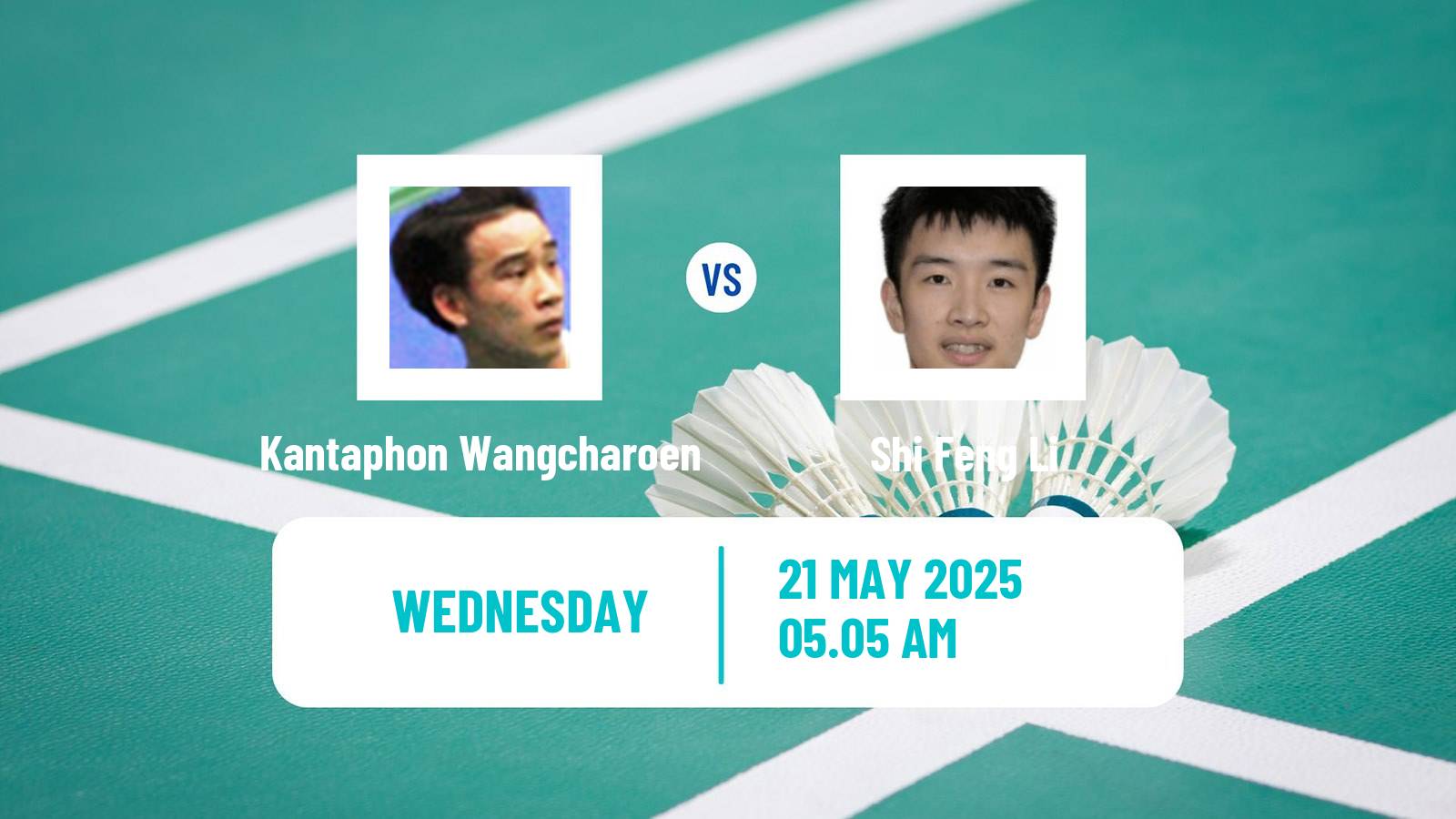 Badminton BWF World Tour Malaysia Masters Men Kantaphon Wangcharoen - Shi Feng Li