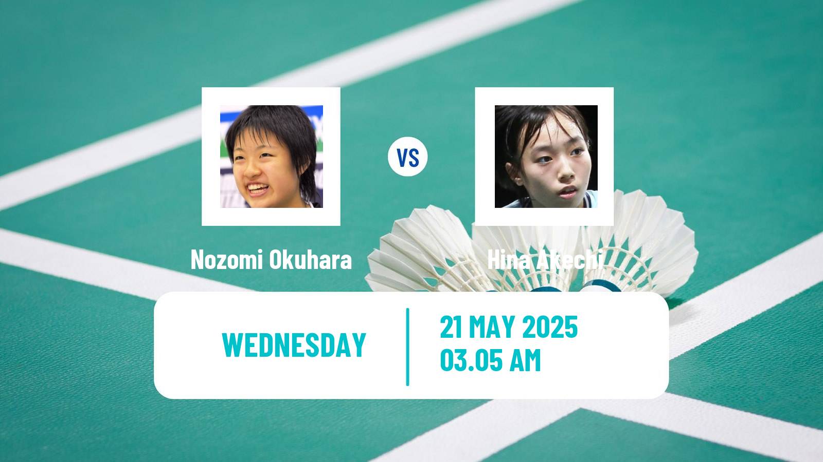 Badminton BWF World Tour Malaysia Masters Women Nozomi Okuhara - Hina Akechi