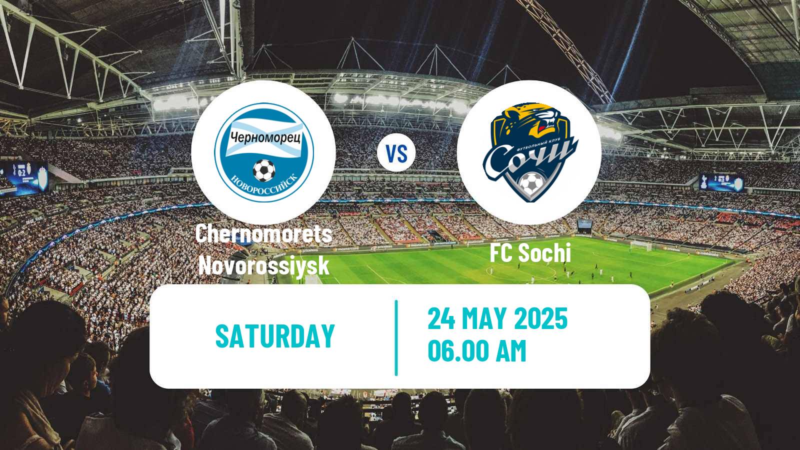 Soccer Russian FNL Chernomorets Novorossiysk - Sochi