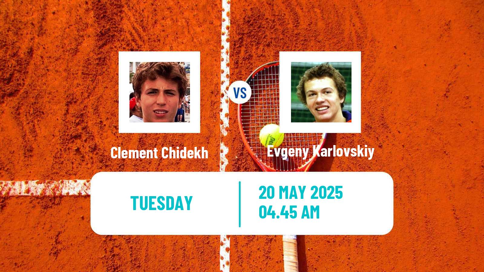 Tennis Tbilisi Challenger Men Clement Chidekh - Evgeny Karlovskiy