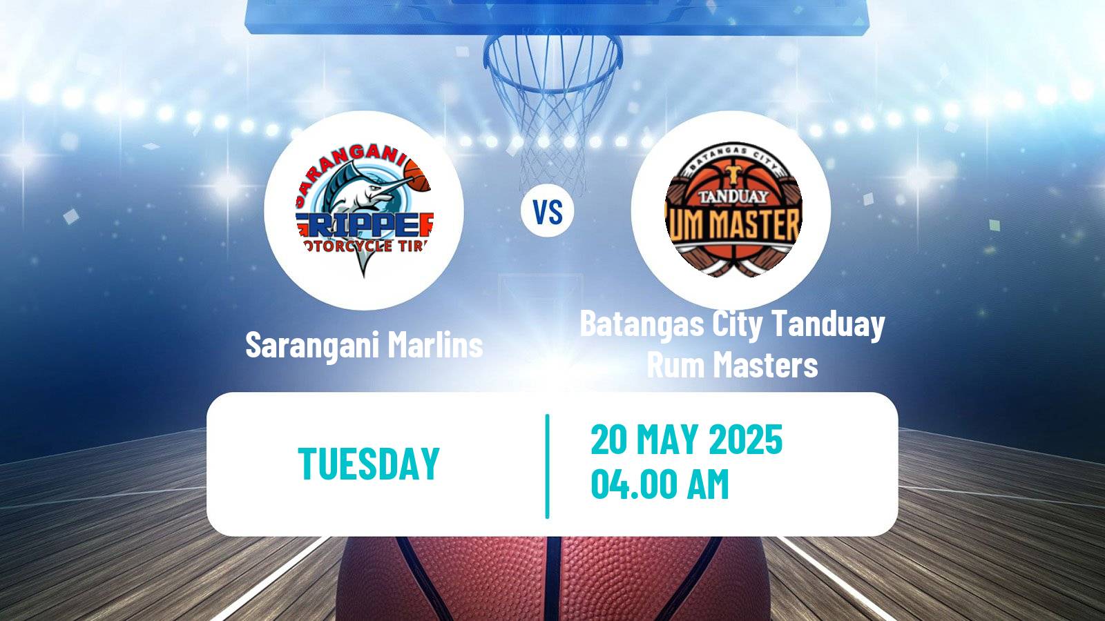 Basketball Philippines MBPL  Sarangani Marlins - Batangas City Tanduay Rum Masters