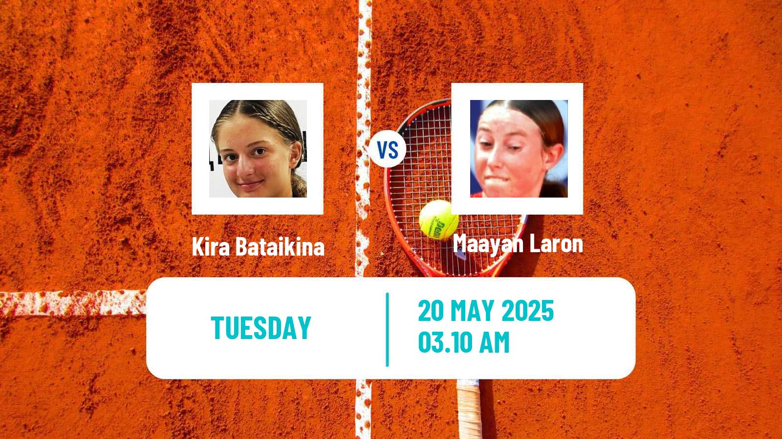 Tennis ITF W15 Tsaghkadzor 2 Women Kira Bataikina - Maayan Laron