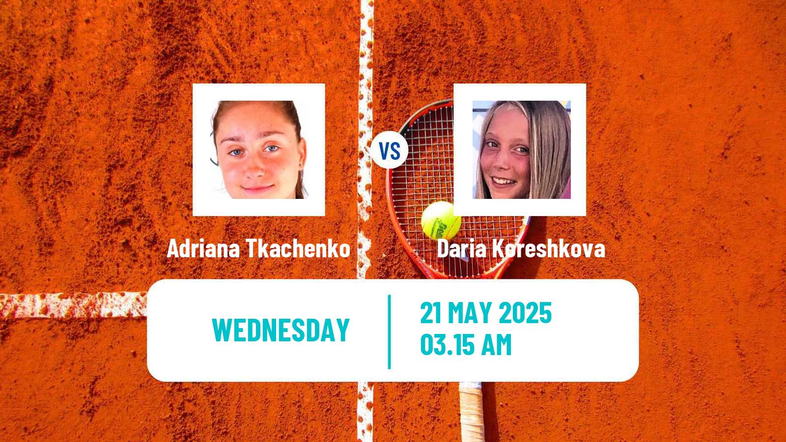 Tennis ITF W15 Tsaghkadzor 2 Women Adriana Tkachenko - Daria Koreshkova