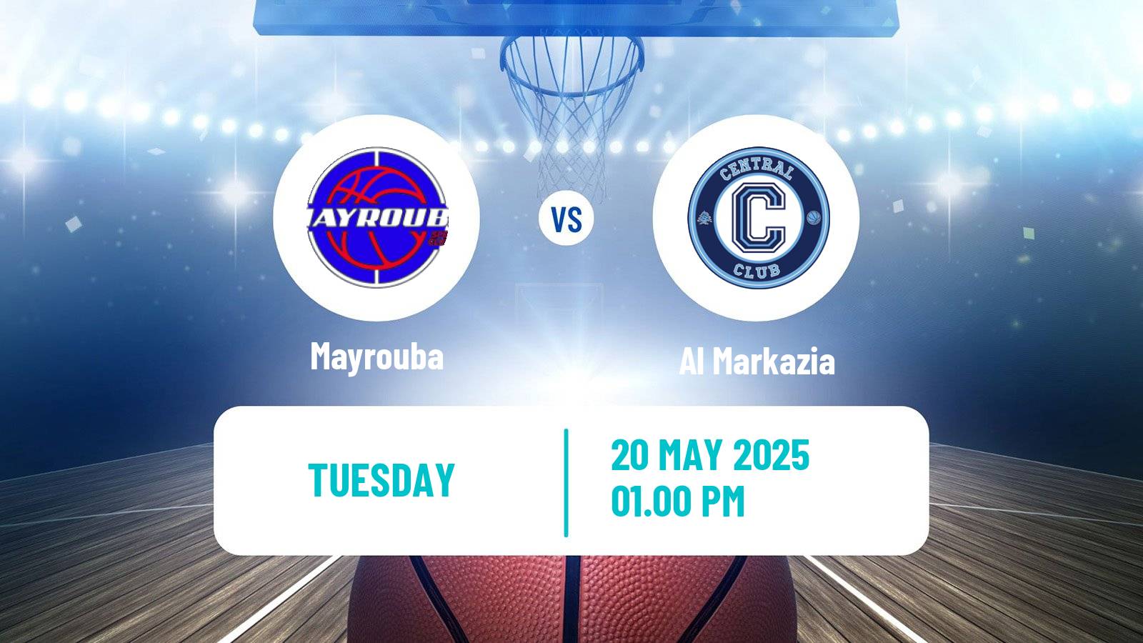 Basketball Lebanese Division 1 Basketball Mayrouba - Al Markazia