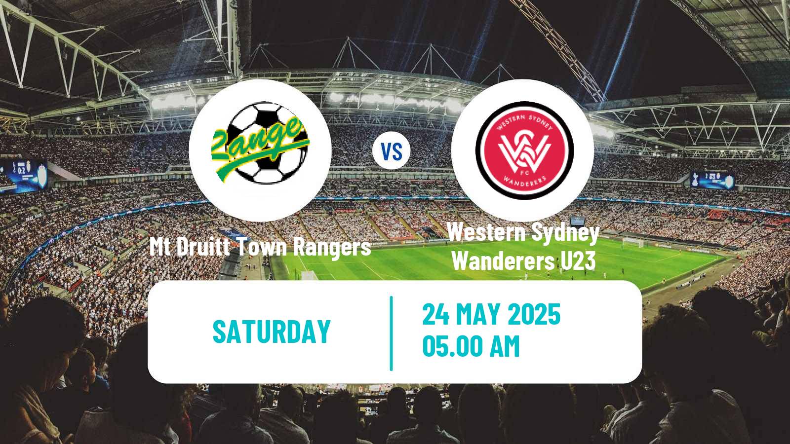 Soccer Australian NPL NSW Mt Druitt Town Rangers - Western Sydney Wanderers U23