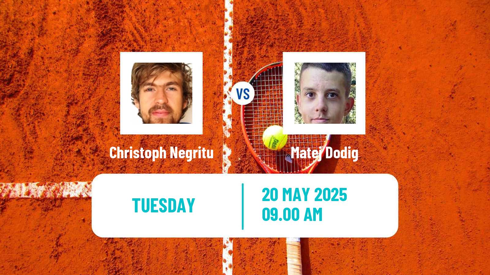 Tennis Skopje Challenger Men Christoph Negritu - Matej Dodig