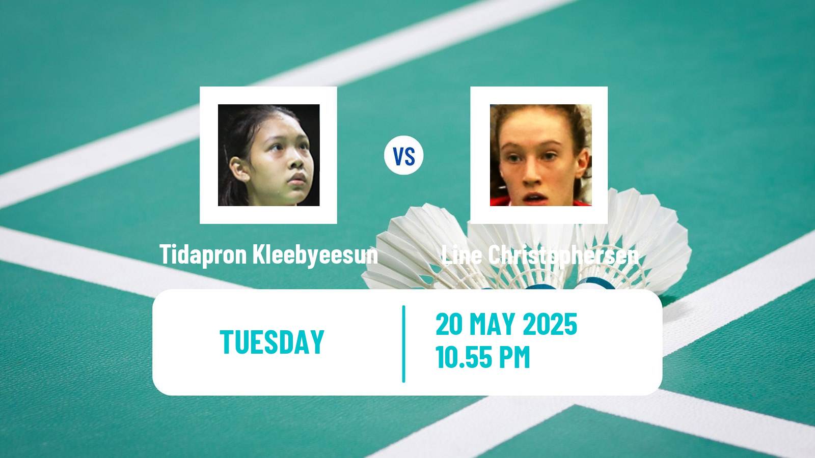 Badminton BWF World Tour Malaysia Masters Women Tidapron Kleebyeesun - Line Christophersen