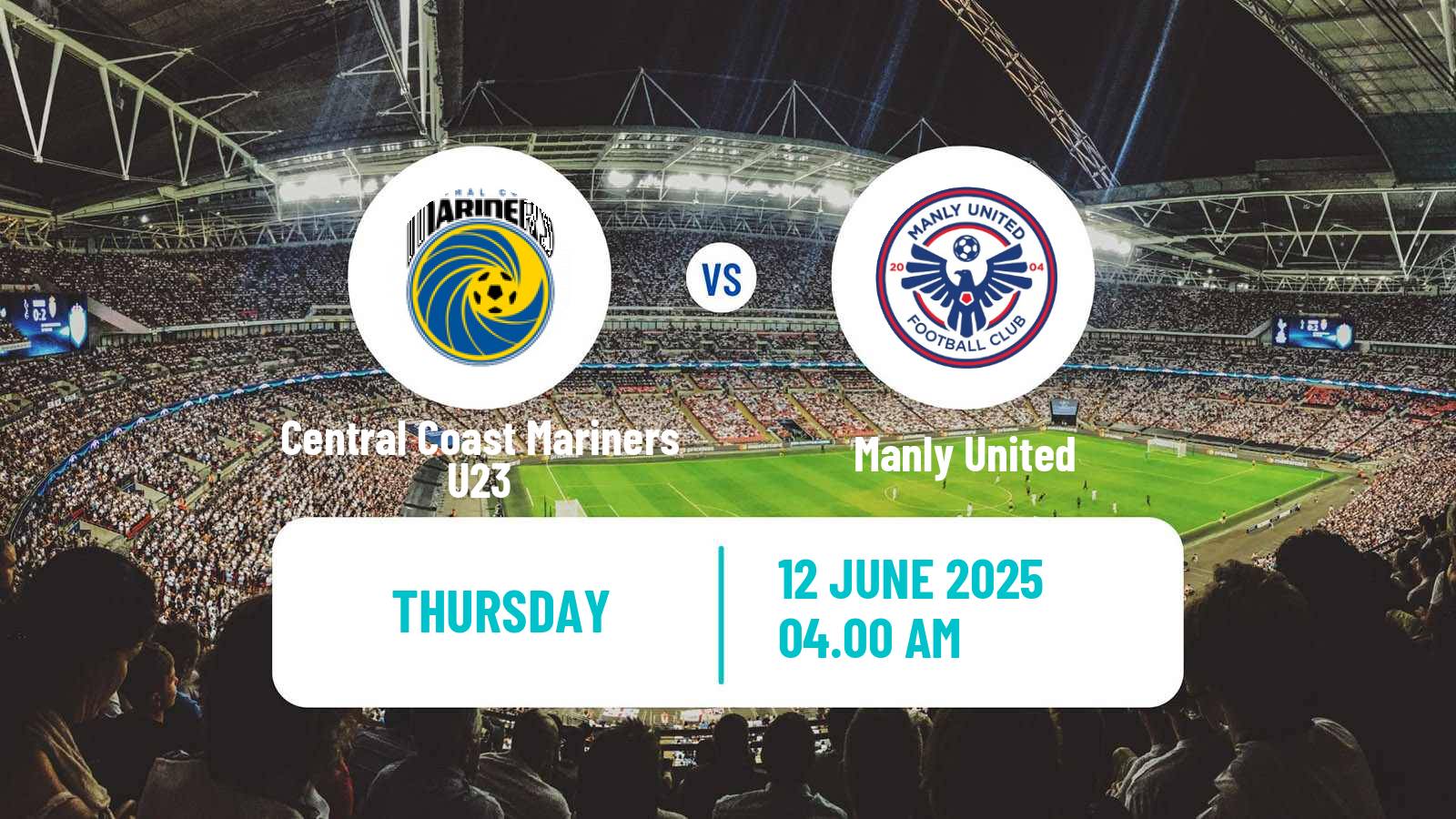 Soccer Australian NPL NSW Central Coast Mariners U23 - Manly United