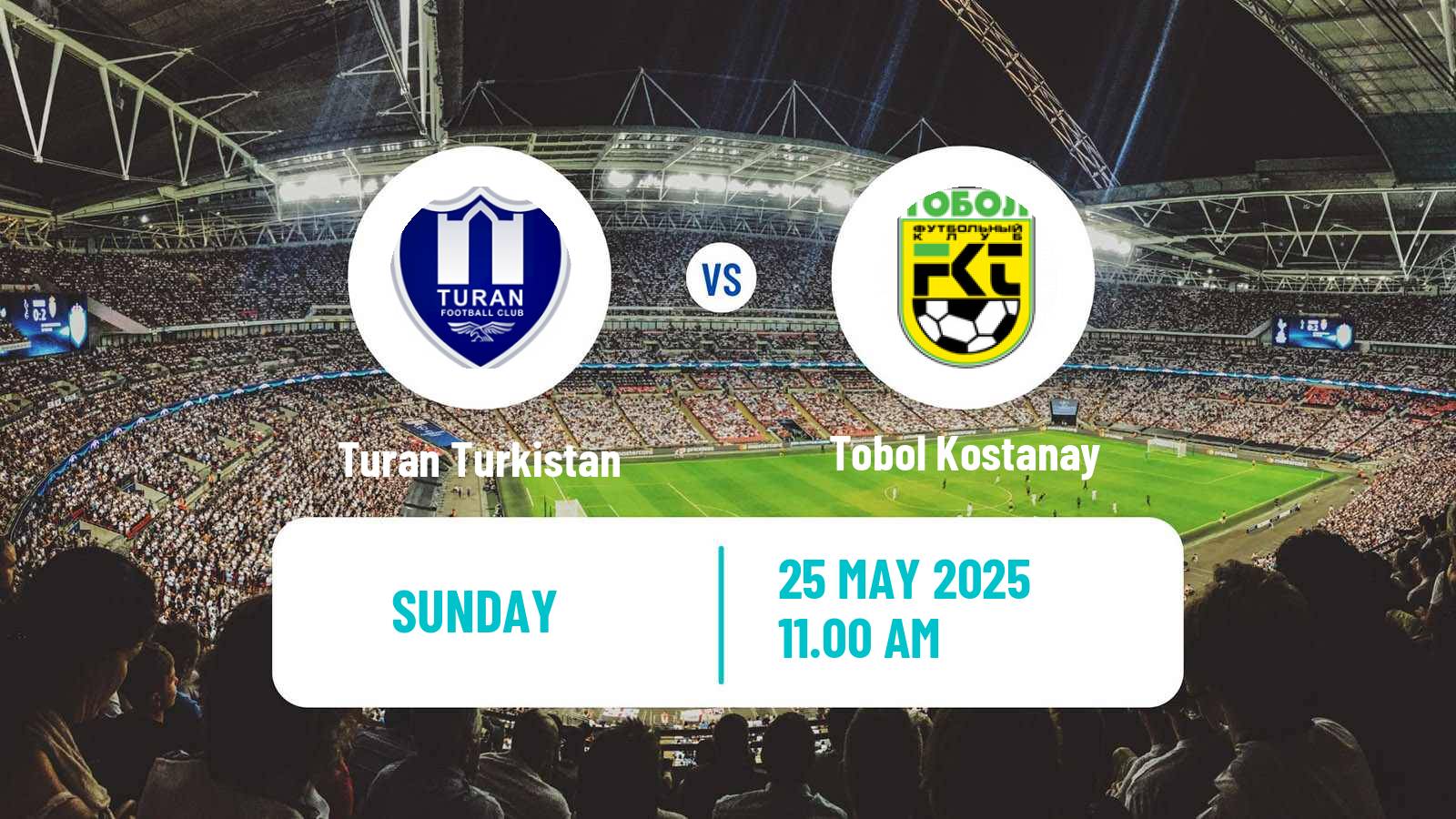 Soccer Kazakh Premier League Turan Turkistan - Tobol Kostanay