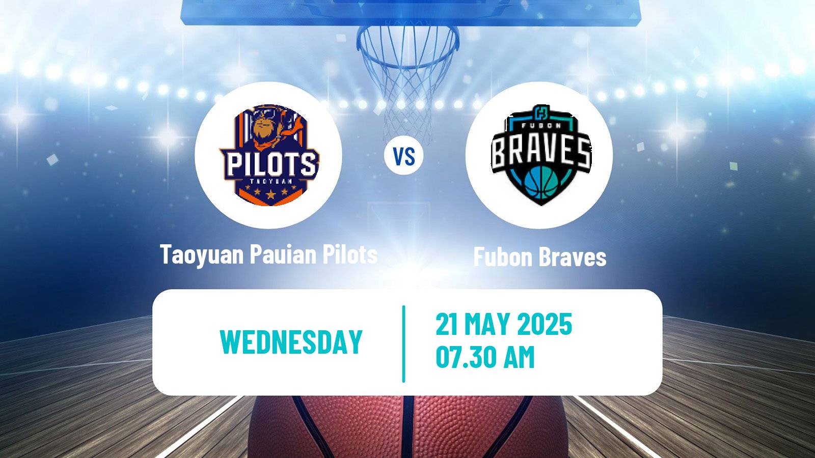Basketball Taiwan P League Basketball Taoyuan Pauian Pilots - Fubon Braves