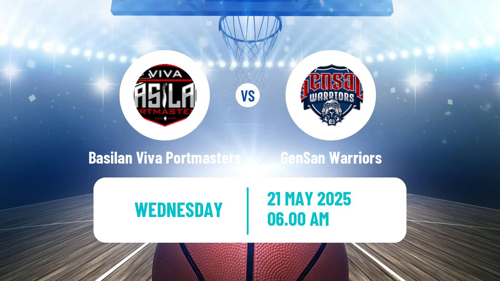 Basketball Philippines MBPL  Basilan Viva Portmasters - GenSan Warriors
